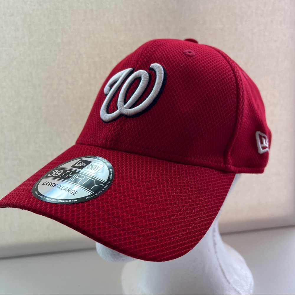 Mens New Era MLB Diamond 39Thirty Stretch Cap Washington Nationals NEW